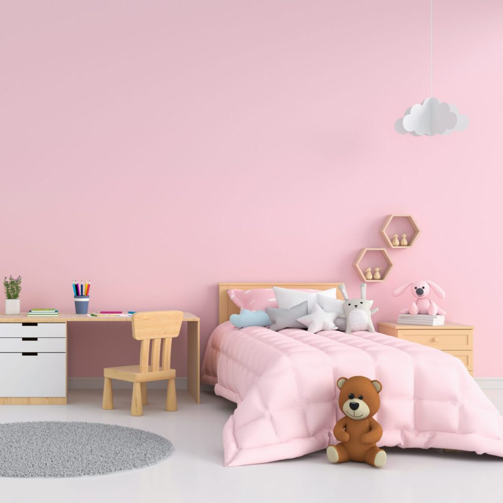 pink-children-bedroom-interior-mockup